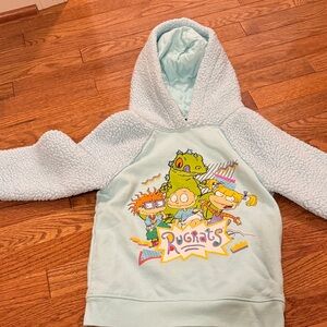 3/$15 Kids vintage style Rugrats Blue Hoodie